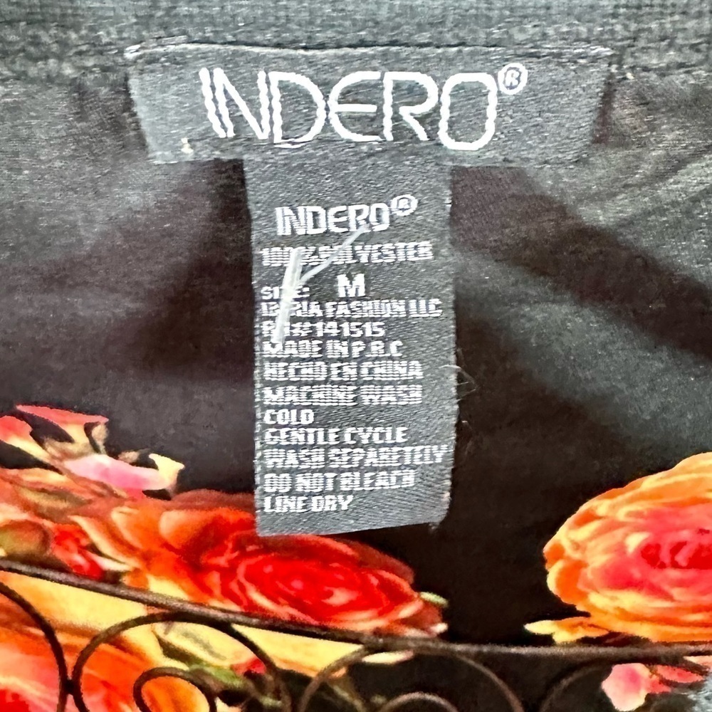 Indero floral black bomber size M - Picture 6 of 10